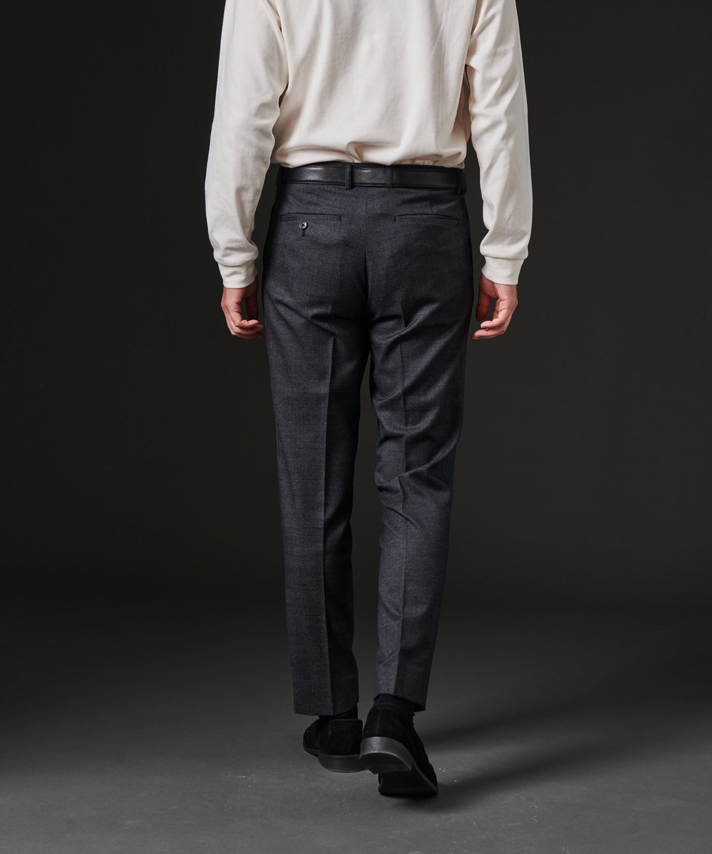 HIROKO KOSHINO TWバーズアイサイドシャーリングパンツ